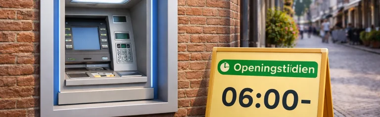 Pinautomaat in een straat in Maassluis